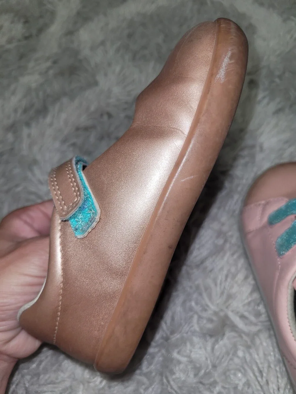 Ten Little Girls' Pink and Rose Gold Casual Shoes - Velcro & Mary Jane Styles